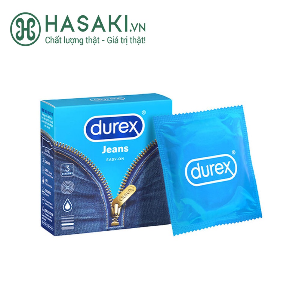 Bao Cao Su Durex Jeans (Hộp 3 Cái)