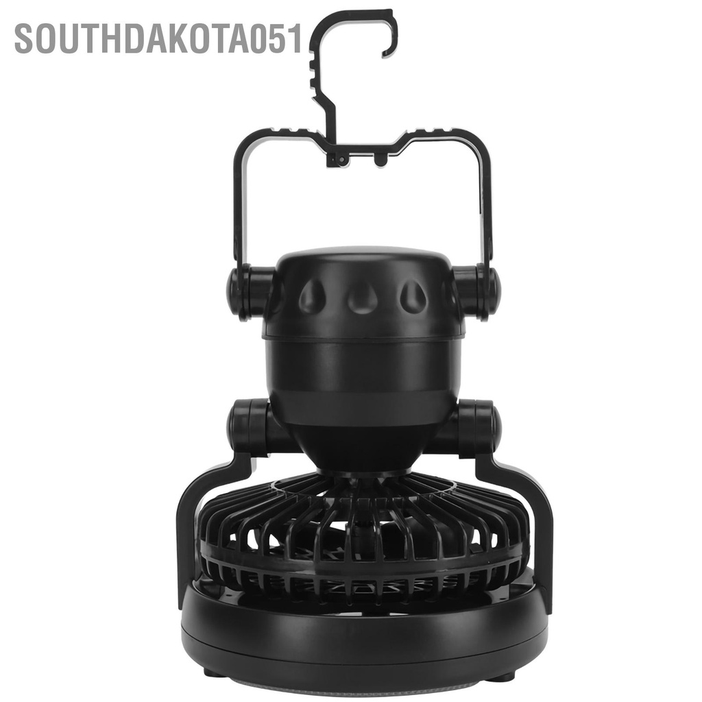 Đèn + Quạt treo lều cắm trại 2 trong 1 ABS nhẹ 18LED di động đa chức năng kèm móc treo tiện dụng