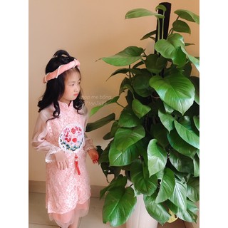 Áo dài cách tân Song ngư bé gái kèm mấn