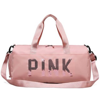 Túi du lịch thể thao pink có ngăn đựng giày