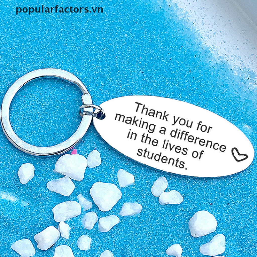 Móc Khóa Khắc Chữ Thank Bằng Thép Không Gỉ Dùng Làm Quà Tặng