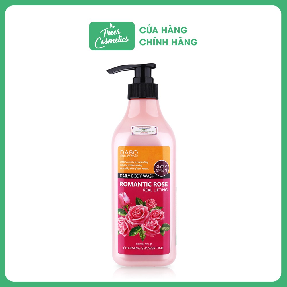 Sữa tắm Hoa Hồng Dưỡng Da Dabo Romantic Rose Daily Body Wash 750ml - HÀN QUỐC CHÍNH HÃNG