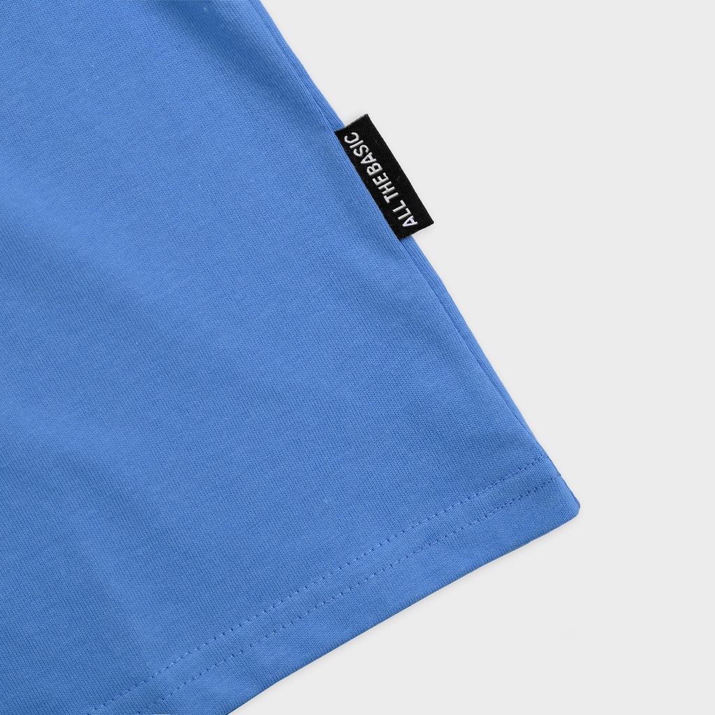 100% cotton  , Áo thun form rộng local brand All The Basic - Brushing Tee - Xanh Pastel