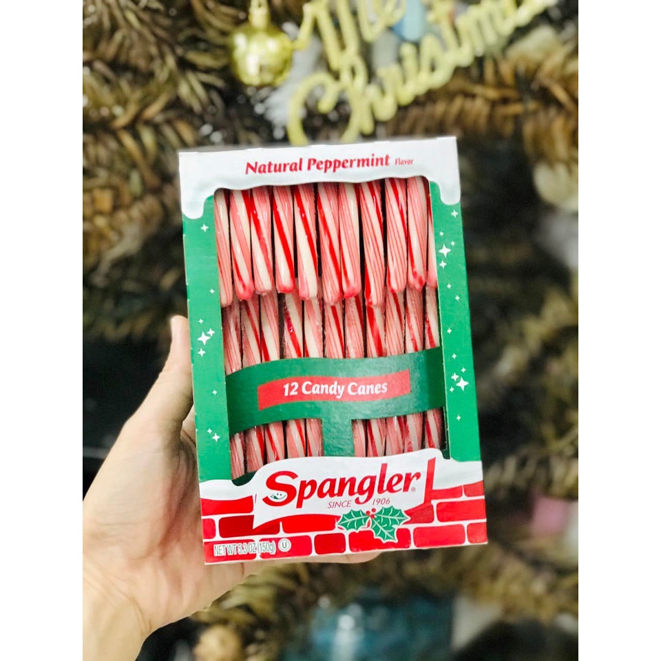 Kẹo gậy Noel Spangler Candy Canes hàng Mỹ 13k/ 1 cây