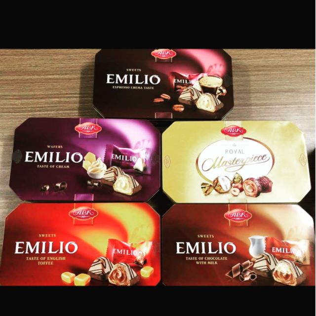 KẸO SOCOLA ABK EMILIO HỘP SẮT 500G