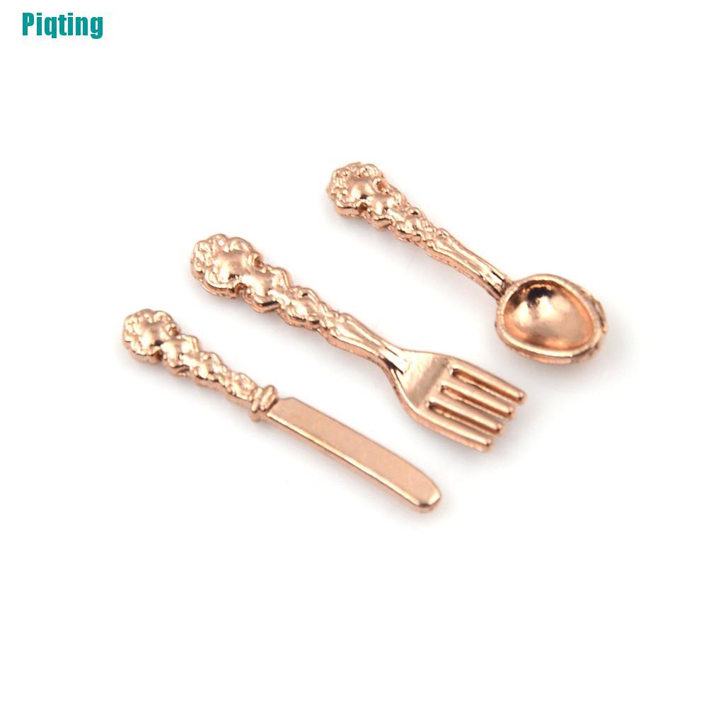 Bộ 12 Dao Nĩa 1: 12 Dùng Trang Trí Nhà Búp Bê