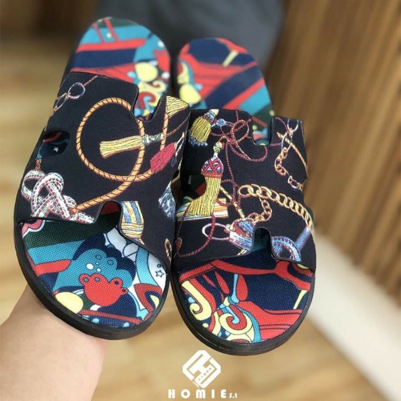 🥇HÀNG SIÊU CẤP🥇 Dép HM nam quai ngang nam đế gỗ mẫu mới ra 2021 in 3d cao cấp