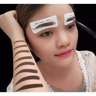 Combo 8 đôi/ set khuôn dán kẻ lông mày HÀN QUỐC