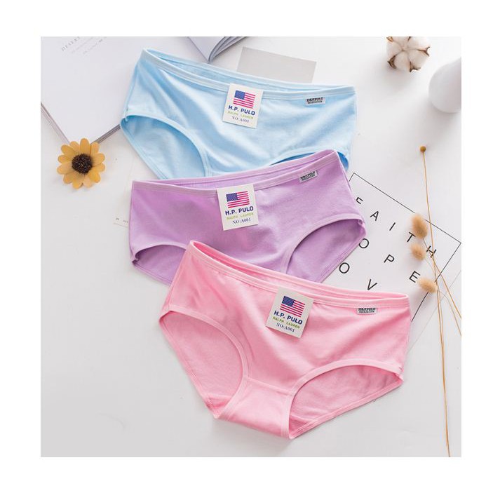 COMBO 5 Quần lót nữ dễ thương Cotton cao cấp kháng khuẩn thông hơi  PuLo Xuất Mỹ 001