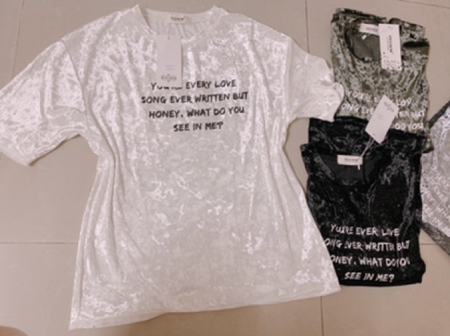 Áo thun nữ nhung Thái Lan cao cấp