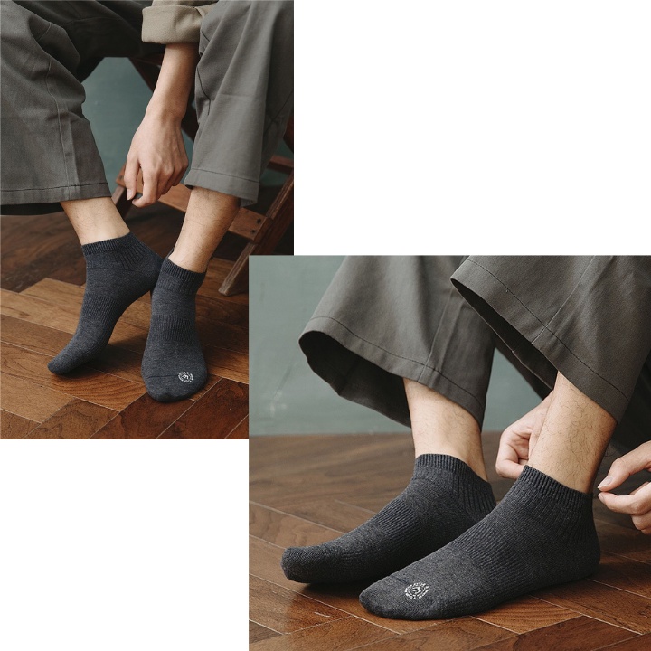 Tất/ Vớ Cổ Vừa Cho Nam ERASHOP 076768 - Cheemy Free For Man Đơn Giản, Nhiều Màu Sắc, Siêu Rẻ Đẹp