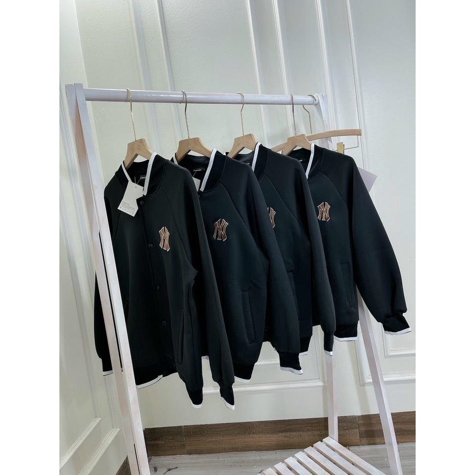 Áo khoác bomber unisex,  Áo bomber bóng chày NY thêu chất nỉ dày dặn, mặc đi học, đi chơi | BigBuy360 - bigbuy360.vn