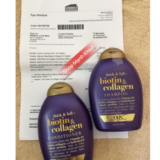 Dầu gội Biotin OGX 385ml