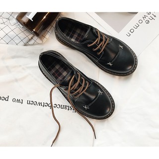 [ Hàng order ] Giày oxford thêu mũi ( Có ảnh thật 2 màu )