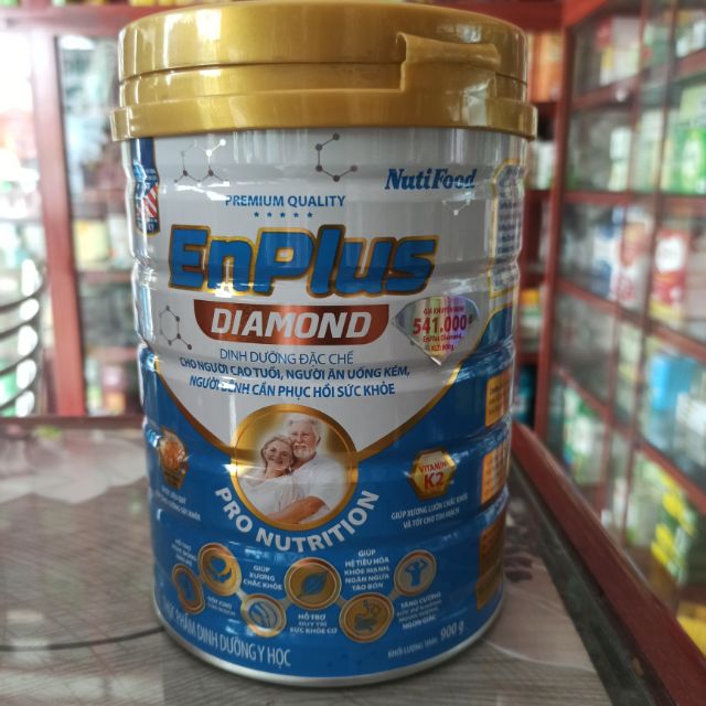 Sữa bột ENPLUS DIAMOND NUTIFOOD 900G- DÀNH CHO NGƯỜI CAO TUỔI, NGƯỜI ĂN UỐNG KÉM, NGƯỜI BỆNH CẦN PHỤC HỒI SỨC KHOẺ