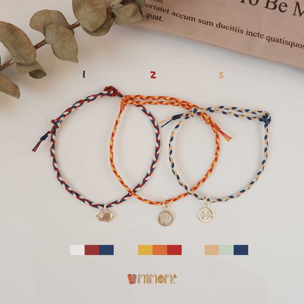 Vòng bính waterproof phối màu charm bạc s925 cung hoàng đạo (4)