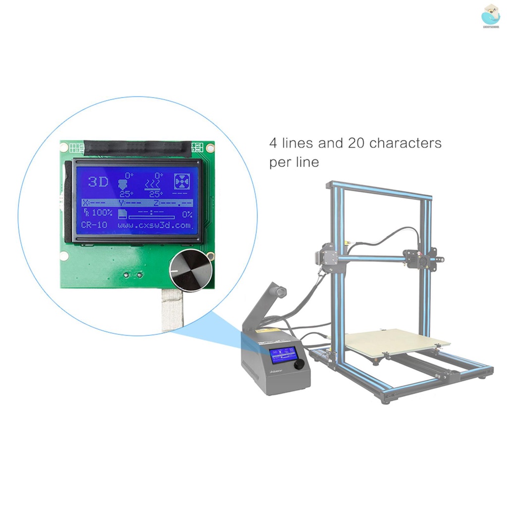 Bộ Điều Khiển Màn Hình Lcd Lxsx 2004 Kèm Dây Cáp Cho Máy In 3d Reprap Ramps 1.4 Creality Cr-10 | BigBuy360 - bigbuy360.vn