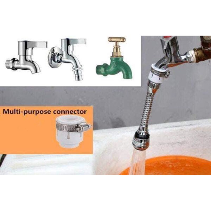 Vòi rửa bát tăng áp Turbob Flex 360