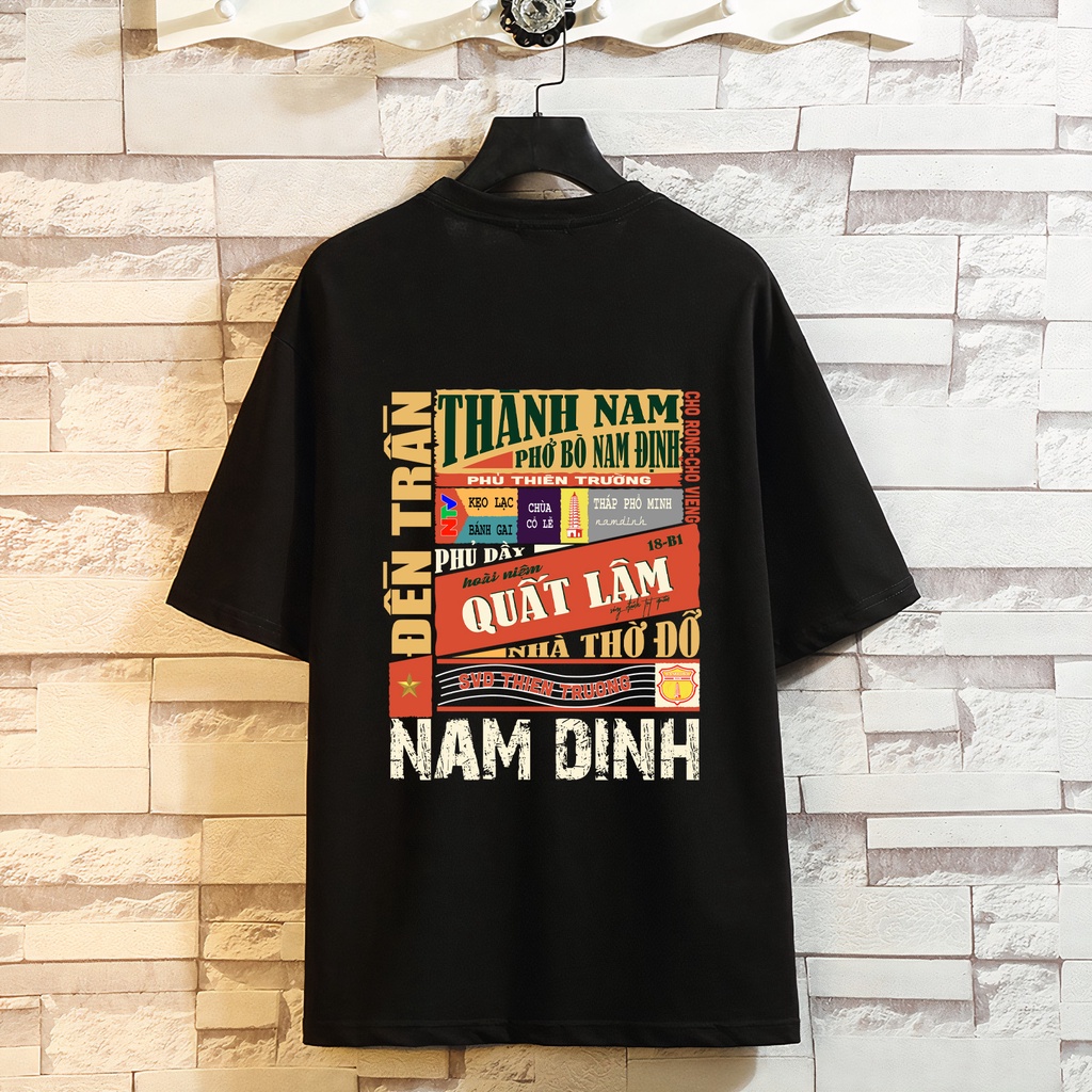 Áo thun nam nữ - Áo phông nam nữ UNISEX tay lỡ form rộng 100%COTTON thoáng mát thế hệ genz NAM ĐỊNH | BigBuy360 - bigbuy360.vn