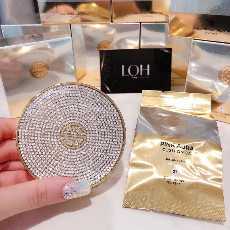 Phấn nước DPC Pink Aura Cushion Special Aura hộp tặng refill tone 21 | BigBuy360 - bigbuy360.vn