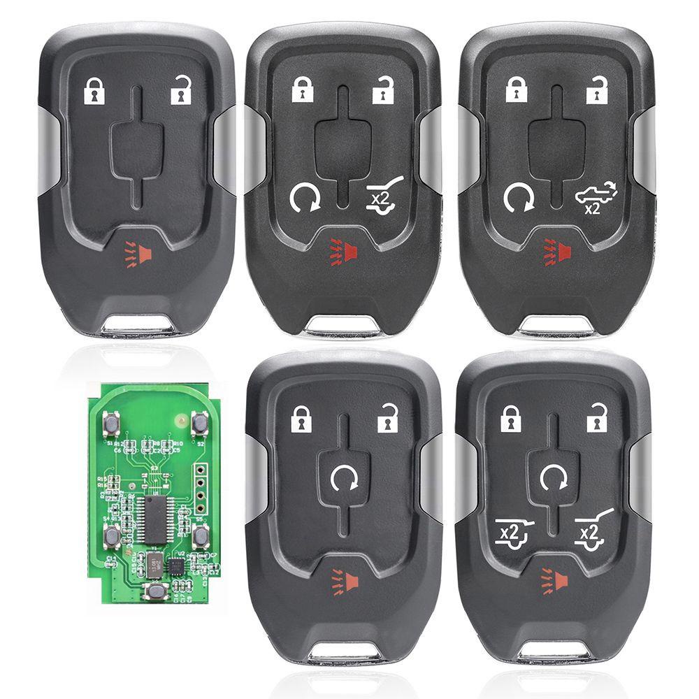 WTTLE Chìa Khóa Điều Khiển Từ Xa 4 Nút 433MHz Bền Bỉ Cho Xe Hơi ForChevrolet Silverado Colorado 2014-2018