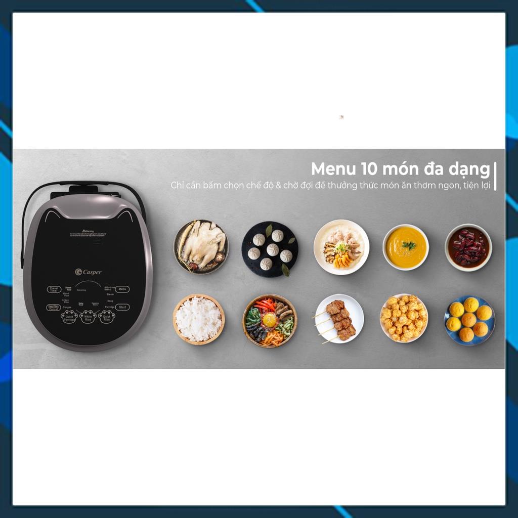 Nồi cơm điện tử 1.8 lít Casper CD-18RC01 CS 760W hẹn gờ 24h, Thương Hiệu Thái Lan, Bh 24 tháng