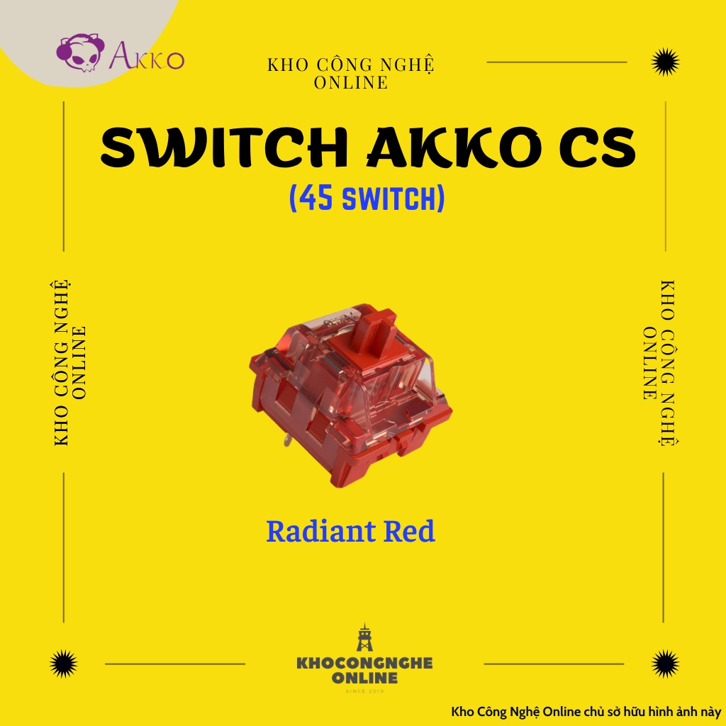 Công tắc bàn phím Switch AKKO CS dùng cho bàn phím cơ - (1 hộp 45 switch)