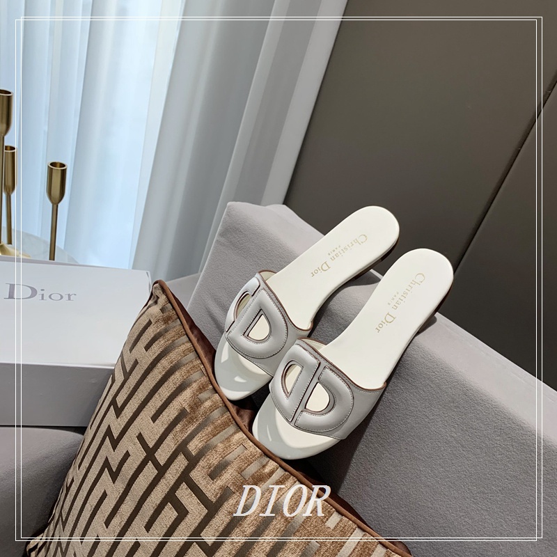 Dép Da Bò In Chữ Thoải Mái Thời Trang Cho Nữ Size 34-42