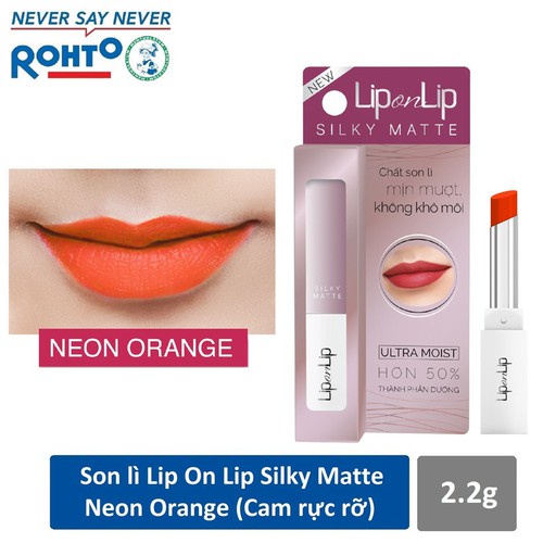 [TẶNG GIÁ ĐỠ ĐT] Son lì siêu mịn dưỡng tối ưu Lip On Lip Silky Matte 2,2g