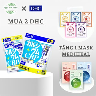 Viên uống Bổ sung Canxi DHC Calcium + CBP Nhật Bản tặng mask mediheal