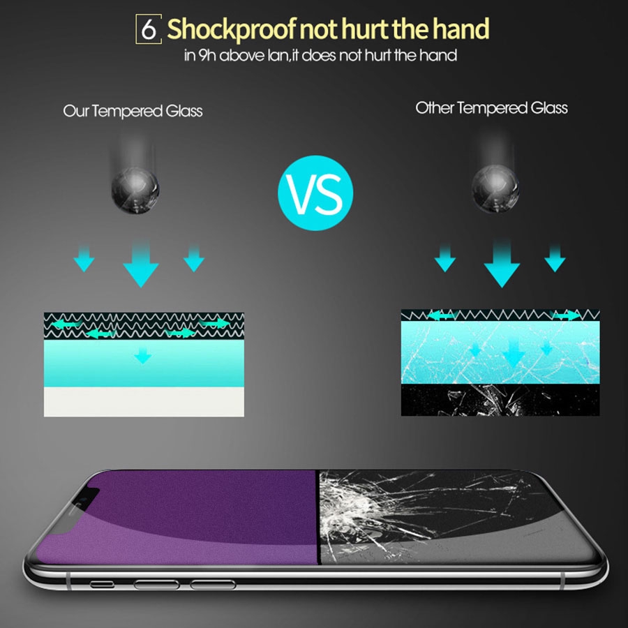 Mờ / matte Kính Cường Lực Bảo Vệ Màn Hình Cho iphone 15 14 13 12 11 pro max plus mini x xr xs max 8 7 6 6s plus 5s se