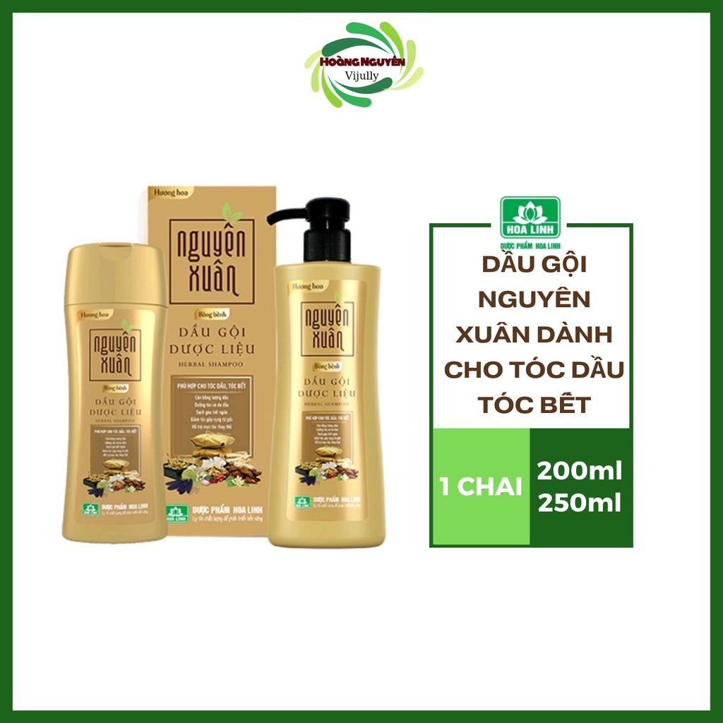 Dầu gội dược liệu Nguyên Xuân Bồng bềnh  - Dành cho tóc dầu, tóc bết 200/250ml