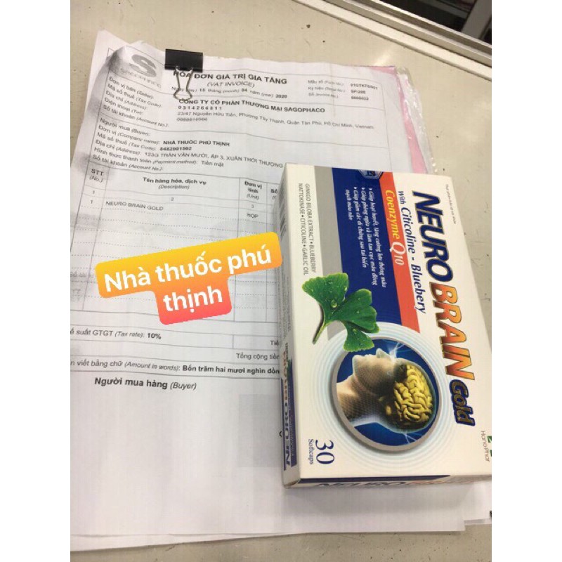 ✅  Neuro brain gold,hoạt huyết dưỡng não,date mới