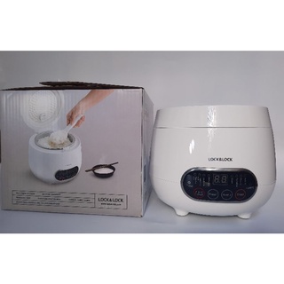 Nồi cơm điện tử mini đa năng 0,8l lock&lock EJR326WHT