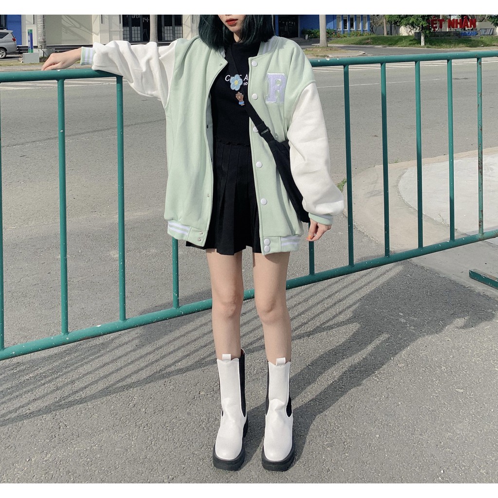 [Mã FADIRECT20 giảm 20K đơn 150K] Áo khoác form rộng tay dài bomber RAYSON ulzzang (ẢNH THẬT) | BigBuy360 - bigbuy360.vn