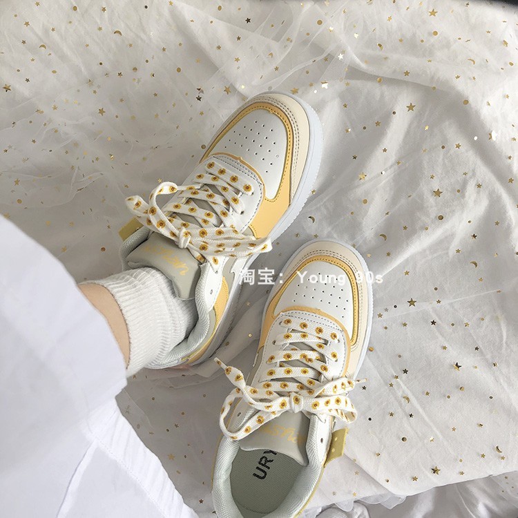 [CÓ SẴN] Giày thể thao nữ Ulzzang đế bằng cao 4cm màu đen trắng/xanh/kẹo ngọt/vàng cá tính mẫu mới năng động hot đẹp | BigBuy360 - bigbuy360.vn