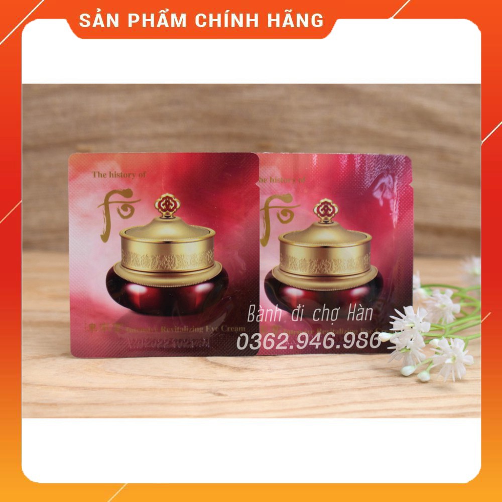 Kem Mắt Whoo Đỏ Tân Dịch Giúp Chống Nhăn, Thâm Và Bọng Vùng Da Mắt hiệu quả 1ml