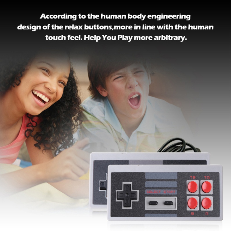 WU Handle Game Controller Classic Wired 4 Buttons  9 Pin NES Gaming Accessories
