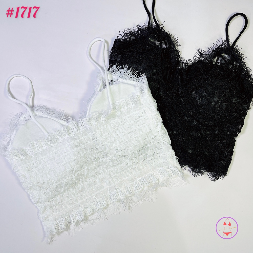 Áo Bra ren mềm dây thừng nổi 1717 FreeSize&lt;55kg
