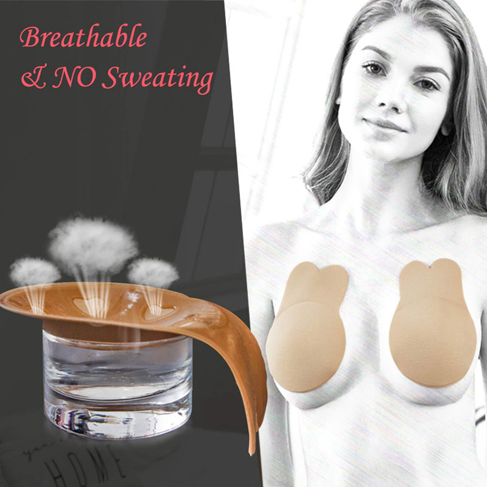 Miếng dán ngực silicon màu trơn tự dính quyến rũ cho nữ