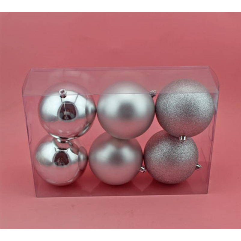 Châu Trang Trí Cây Thông Noel- Bóng Trang Trí Noel Set 6 Quả- Hộp