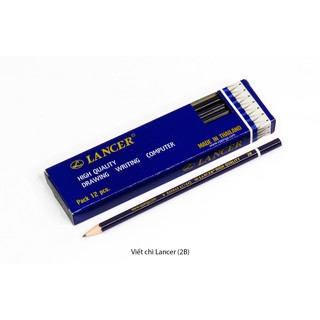 [MUA SỈ GIẢM 10%] Bút, viết chì chuốt Lancer (2B) = (12 cây/ hộp)