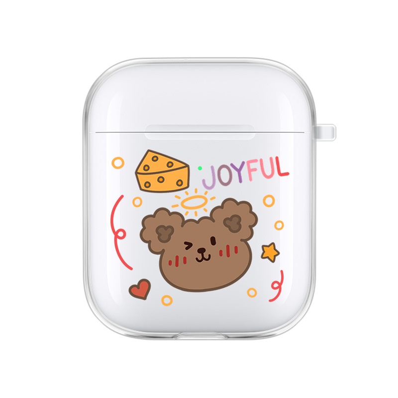 Vỏ Bảo Vệ Hộp Sạc Tai Nghe airpods 1 2 Pro 3rd Generation Pro 1/2 Trong Suốt Chống Sốc Họa Tiết Hoạt Hình Kiểu Nhật Hàn Dễ Thương