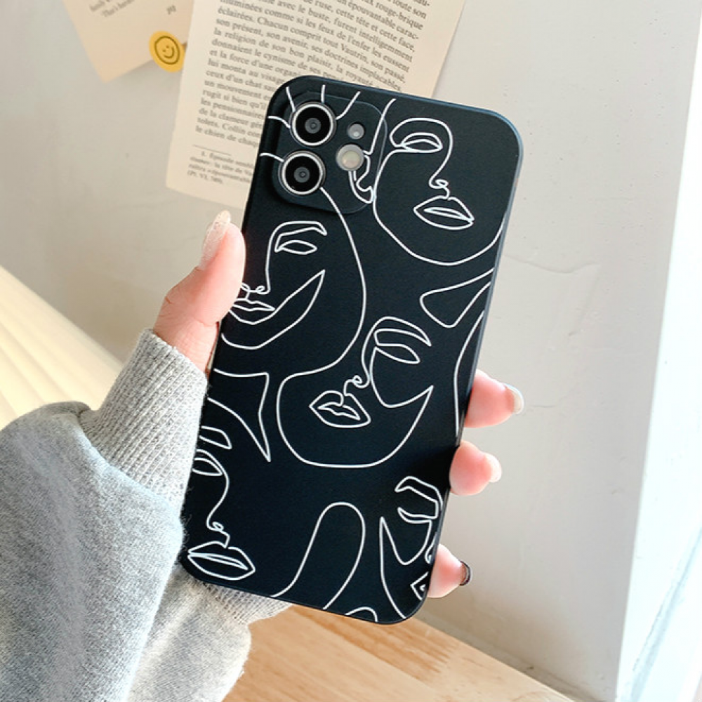 🔥3k🔥  ⚡Add on Deal ⚡Ốp điện Thoại Tpu Mềm Chống Trầy In Hình Mặt Người Trừu Tượng Cho Iphone 12 11 Pro Max X Xs Max Xr 8 7 | BigBuy360 - bigbuy360.vn