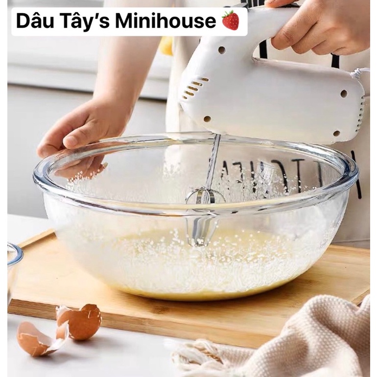 Tô, bát thuỷ tinh siêu dày dùng được trong lò nướng, lò vi sóng, thuỷ tinh chịu nhiệt