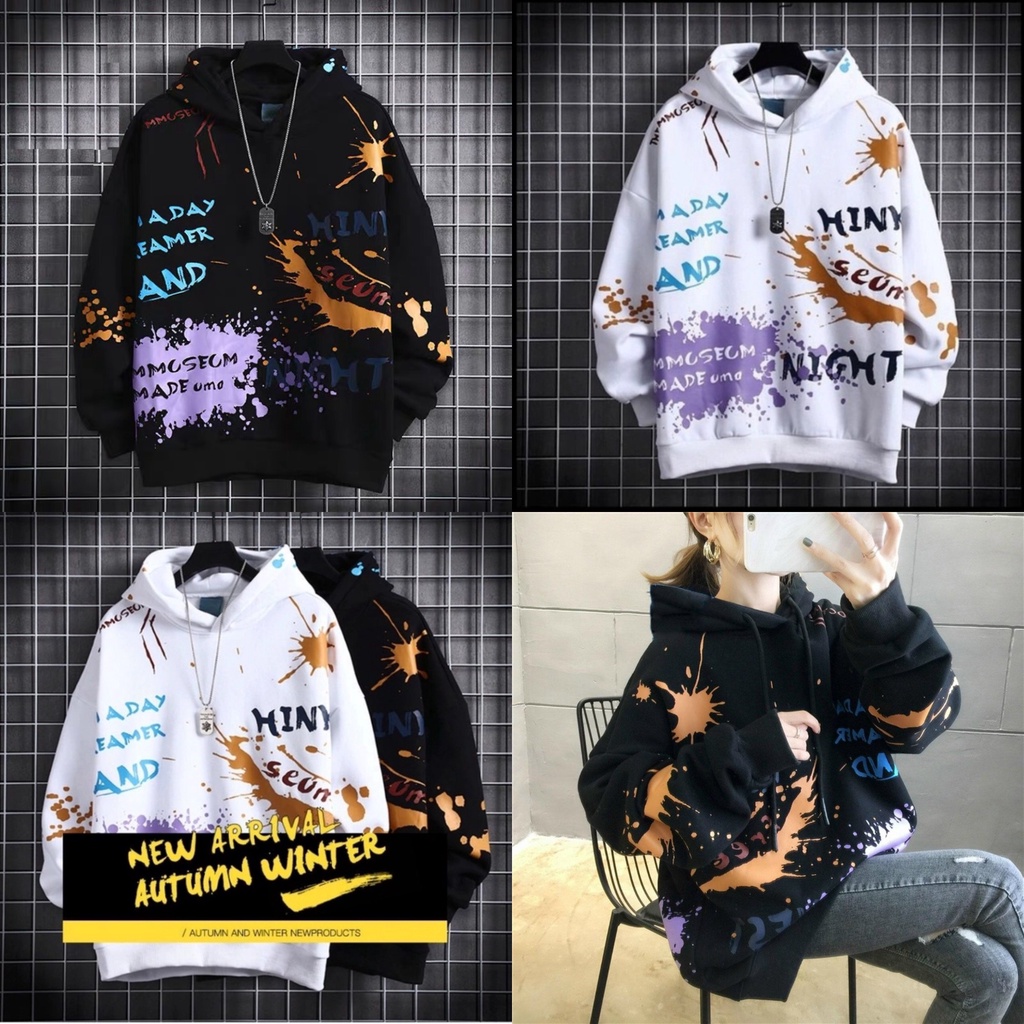 Áo Hoodie Nón Chui Trùm Đầu Nữ Nam Unisex Chất Vải Nỉ Poly Unisex Nam Nữ, Vảy Sơn WAH021