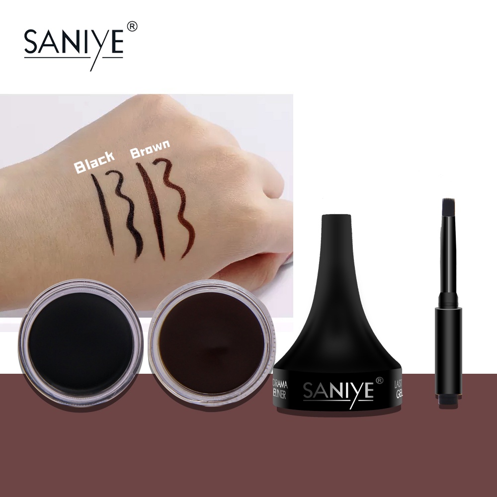 Gel kẻ mắt SANIYE M208 3g mau khô chống thấm nước tiện lợi