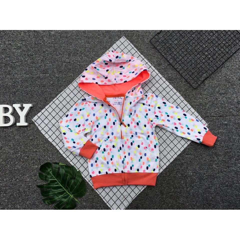 Áo khoác nỉ da cá bé gái