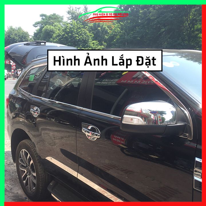 Bộ ốp nẹp sườn Everest 2017-2021 mạ crom trang trí làm đẹp xe