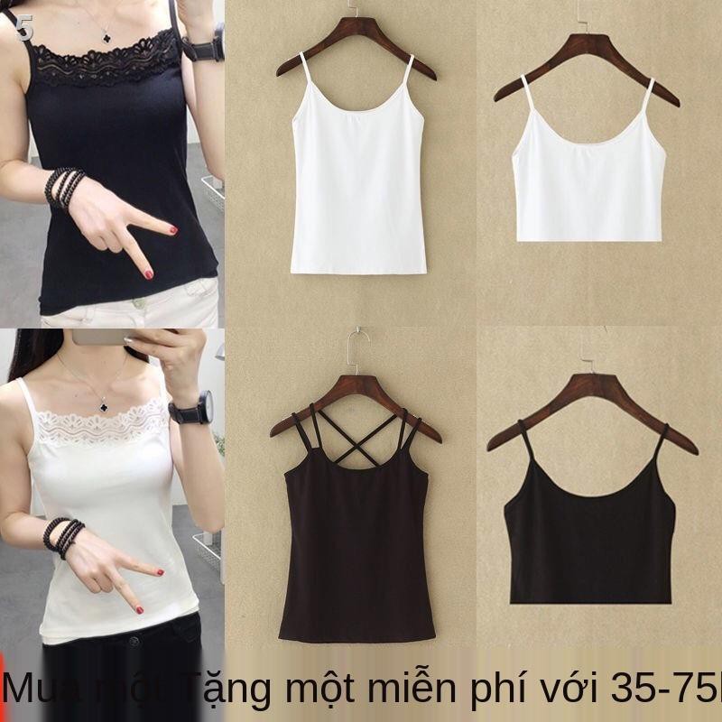 Áo ba lỗ nhỏ màu trơn lót cotton nữ sinh mặc trong và ngoài sexy